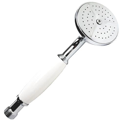 Bristan Trinity Handset Chrome/White HND 17003BD09-0