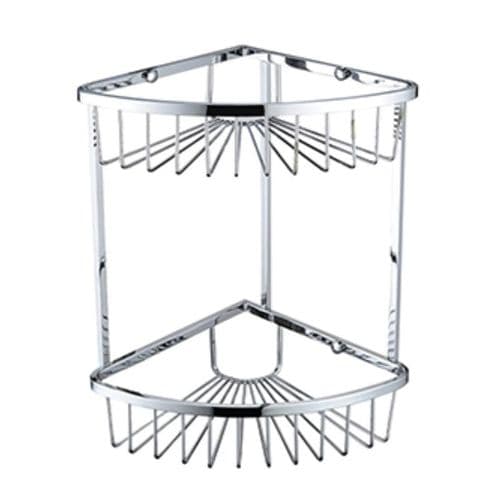 Bristan Two Tier Corner Fixed Wire Basket COMP BASK06 C