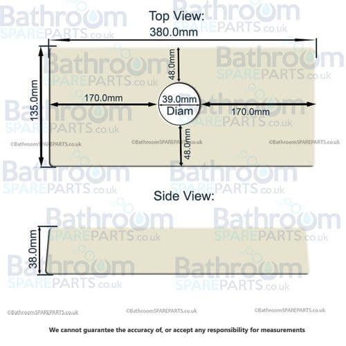 Britton Zen Cistern Lid - White ZEN-002