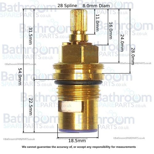 BSP 1/2" Clockwise Close Tap Valve BSP125411