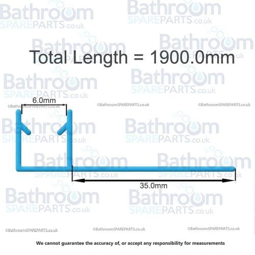 BSP 1 x Pair Vertical Seals 1900mm Length BSP35BF