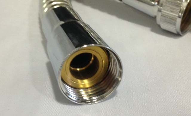 BSP 1.25m Metal Large Bore Shower Hose Chrome  550-12