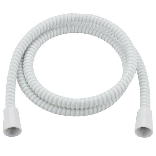 BSP 1.50m Plastic Shower Hose White 455-02