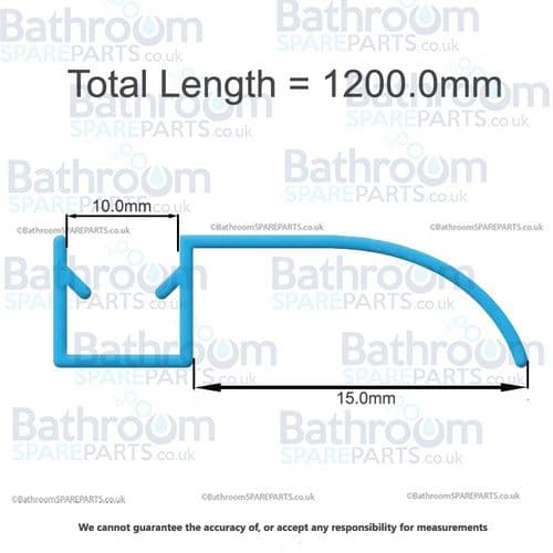 BSP 10mm Shower Seal BSP-10ARDR-12