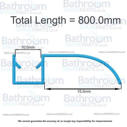 BSP 10mm Shower Seal BSP10ARDR-80