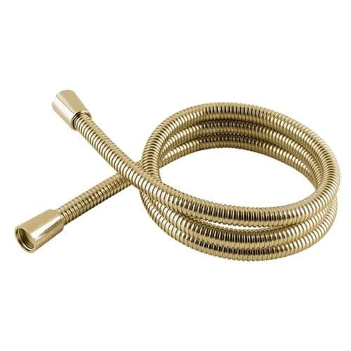 BSP 2.0m Metal Large Bore Shower Hose Gold 550-13G
