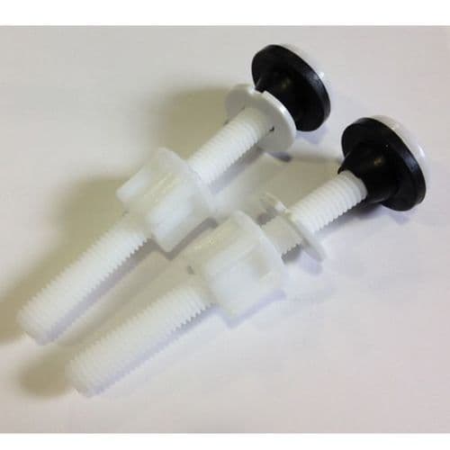 BSP 2x Ceramic Toilet Cistern Fixing Bolts Plastic 100mm A6104