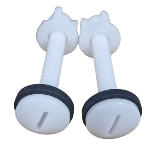 BSP 2x Ceramic Toilet Cistern Fixing Bolts Plastic  75mm A6101
