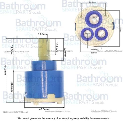 BSP 40mm Mono Disc Cartridge BSP6440MM