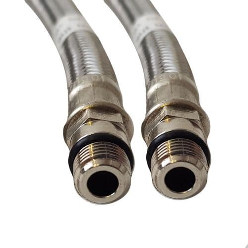 BSP 8mm x 1/2" Flexible Tap Connections 350mm  BSPFLEX008350