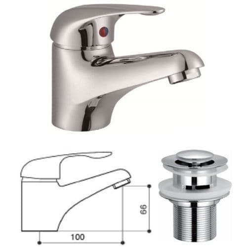 BSP Chrome Mono Basin Mixer BSP2682116