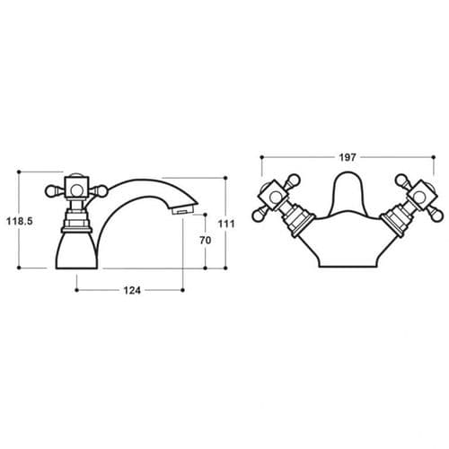 BSP Chrome Mono Basin Mixer BSP2682123