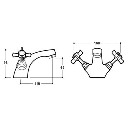 BSP Chrome Mono Basin Mixer BSP2682129