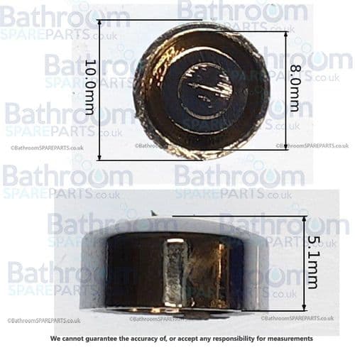 BSP Chrome Screw Cover Cap BSPCAP001