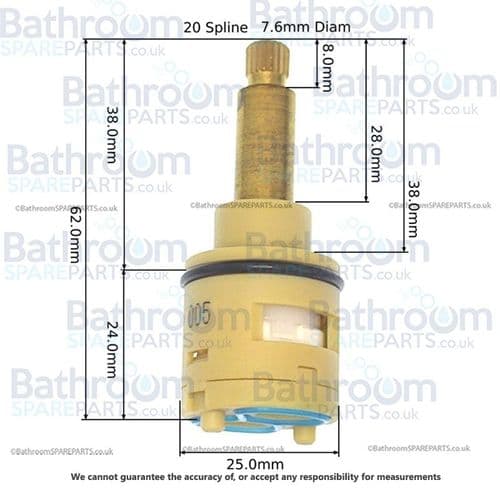 BSP Diverter Cartridge EBSH103104