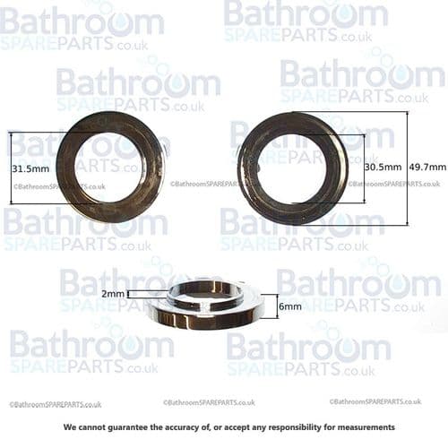 BSP Replacement  Perona Round Tap Plinth Chrome T7116.05