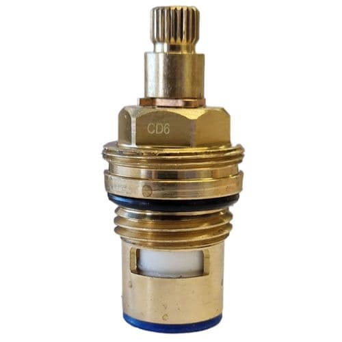 BSP Tap Cartridge 1/2" Ceramic Disc Cartridge Clockwise Close CD6-C