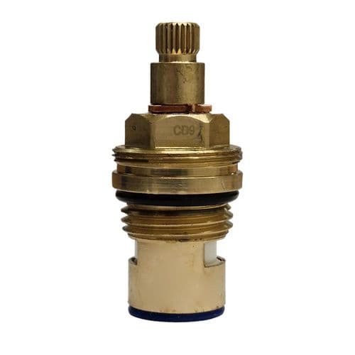 BSP Tap Cartridge 1/2" Ceramic Disc Cartridge Clockwise Close CD9-C