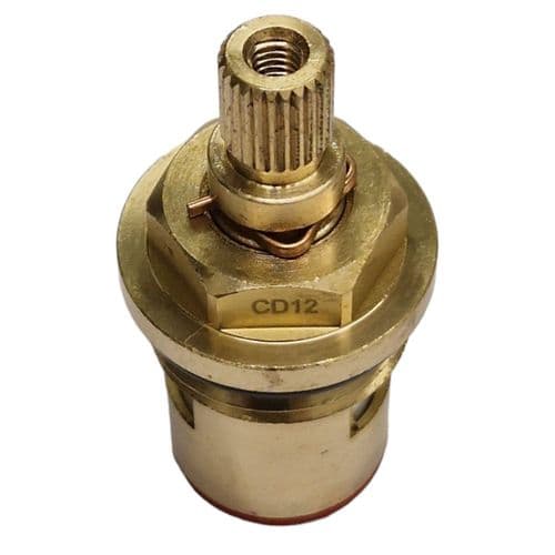 BSP Tap Cartridge 1/2" Ceramic Disc Cartridge Hot Clockwise Opening CD12-H