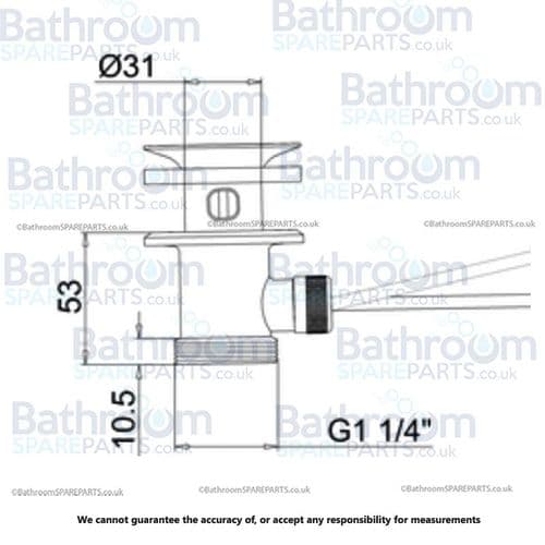 Burlington Anglesey Pop-Up Basin Waste SP807
