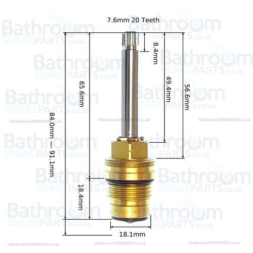 Burlington Anglesey Regent Full Turn Valve SP28