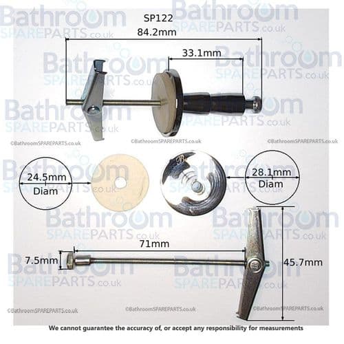 Burlington Basin Towel Rail Fixings SP122
