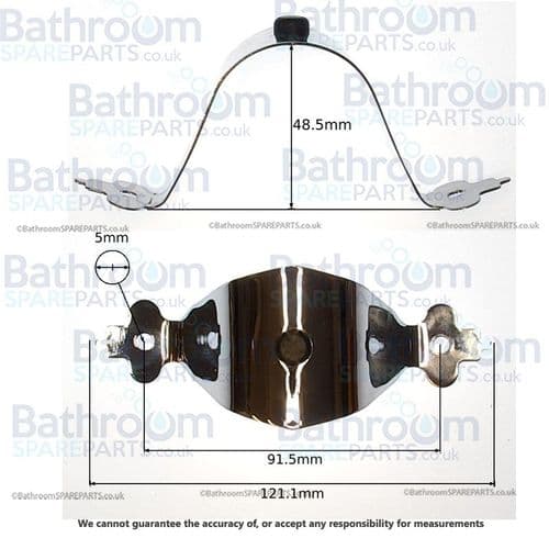 Burlington Bathrooms Toilet Buffer Clip SP429
