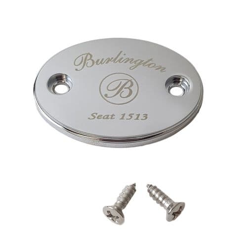 Burlington Bathrooms Toilet Seat Plaque SP439