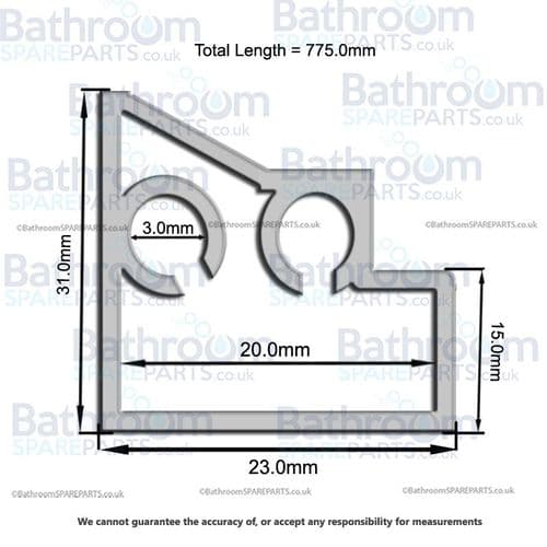 Burlington C19 Bottom Door Profile SP318