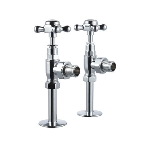Burlington Chrome Angled Radiator Valves R6CHR