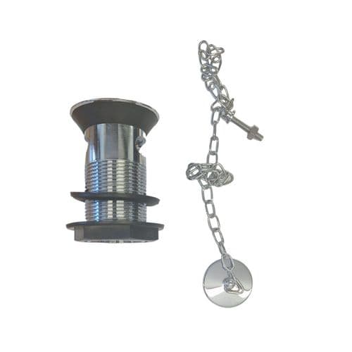 Burlington Chrome Basin Plug & Chain W1CHROME