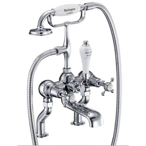 Burlington Claremont Bath Shower Mixer Leg Set T8