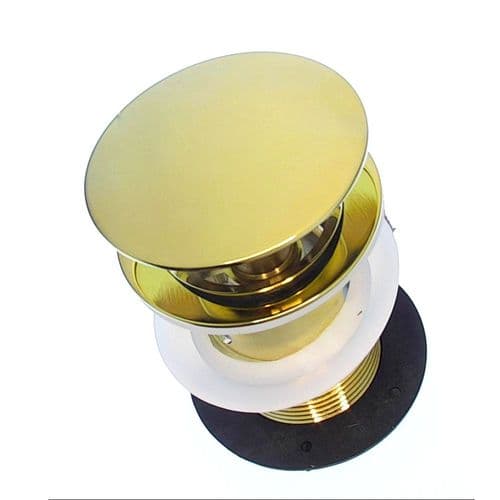 Burlington Click-Clack Basin Waste Slotted In Gold W11 GOLD