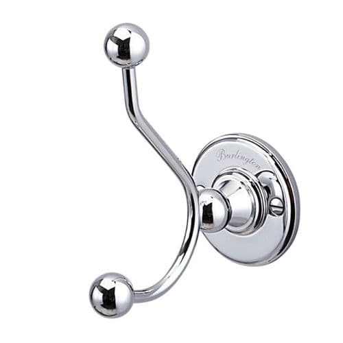 Burlington Double Robe Hook Chrome A4CHR