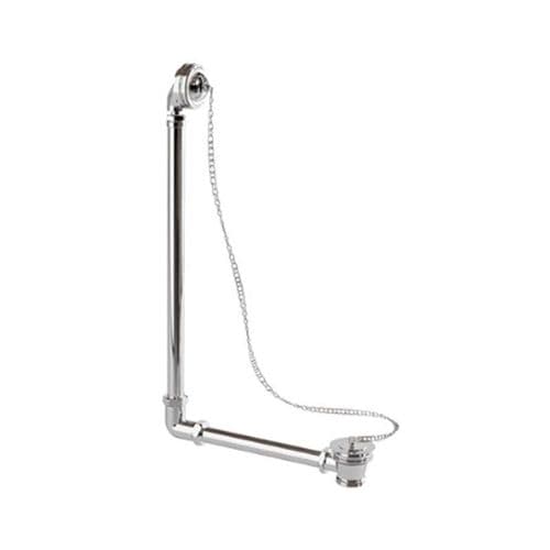 Burlington Exposed Bath Overflow, Plug & Chain W4