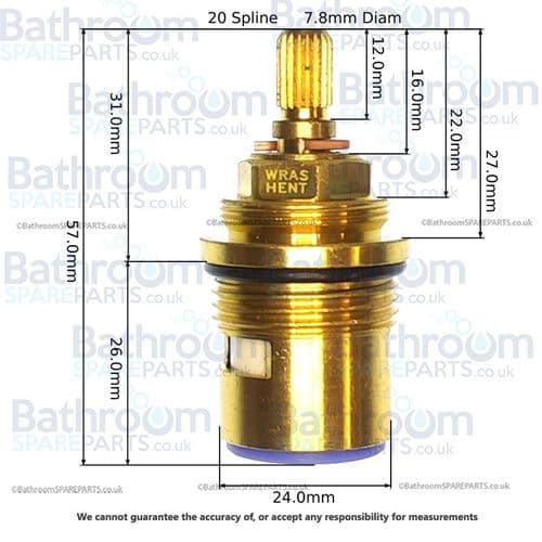 Burlington Flow Control Cartridge For Eden EF1S  Shower Valve SP580