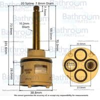 Burlington Flow Control Cartridge TF2S, TF3S Shower Valves SP584