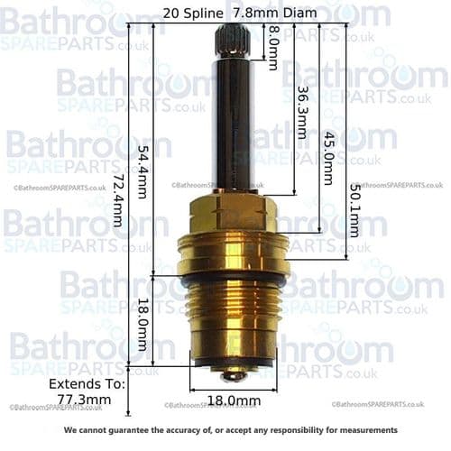 Burlington Kensington Regent Full Turn Cartridge SP31
