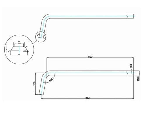 Burlington P Trap Connection Pipe - W21