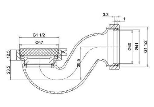 Burlington P Trap Shallow - CW3