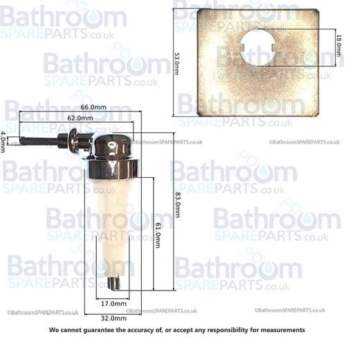 Burlington Replacement High Level Cistern Lever SP10