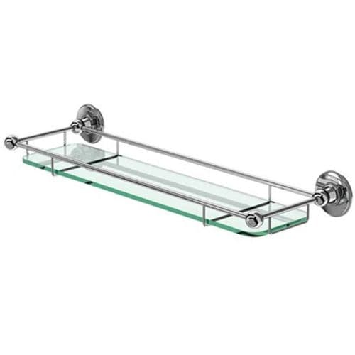 Burlington Shelf with Railing 550mm Chrome A18 CHR