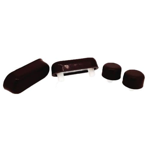 Burlington Toilet Seat Brown Buffer Set SP509