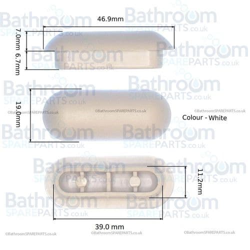 Burlington Toilet Seat Buffer Set Ring Only SP475