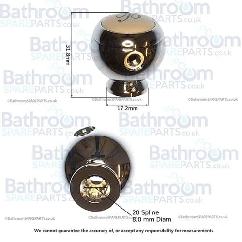 Burlington Top/Bottom Control Knob BUR.SP130