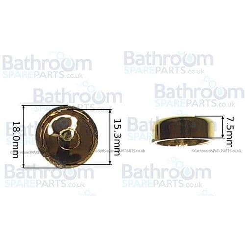 Burlington WC Gold Pan Fixing Covers SP387