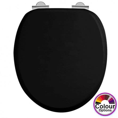 Burlington Wood Soft Close Toilet Seat & Cover Gloss Black S40