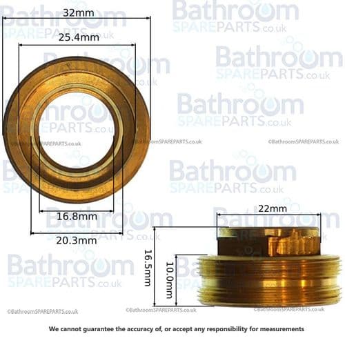 Cartridge Locking Nut 32mm BSPLN00615
