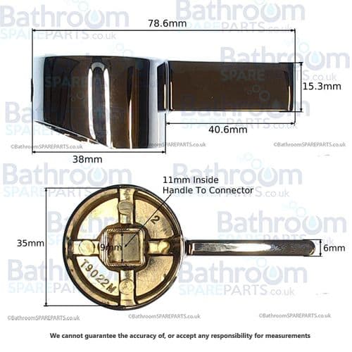 Cassellie ALD001 Basin Mixer Chrome Handle COMP107