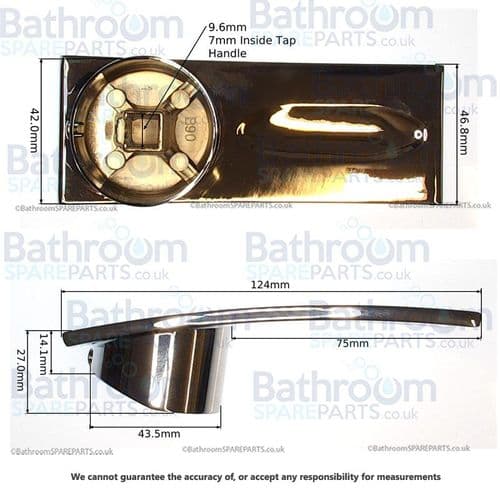 Cassellie B90 Basin Mixer Chrome Handle COMP088